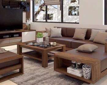 Sofa góc L gỗ sồi Nga BG105